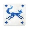 Adam Trest Azul | Fox Tile Print -Laurel Mercantile Store FoxTile8x8