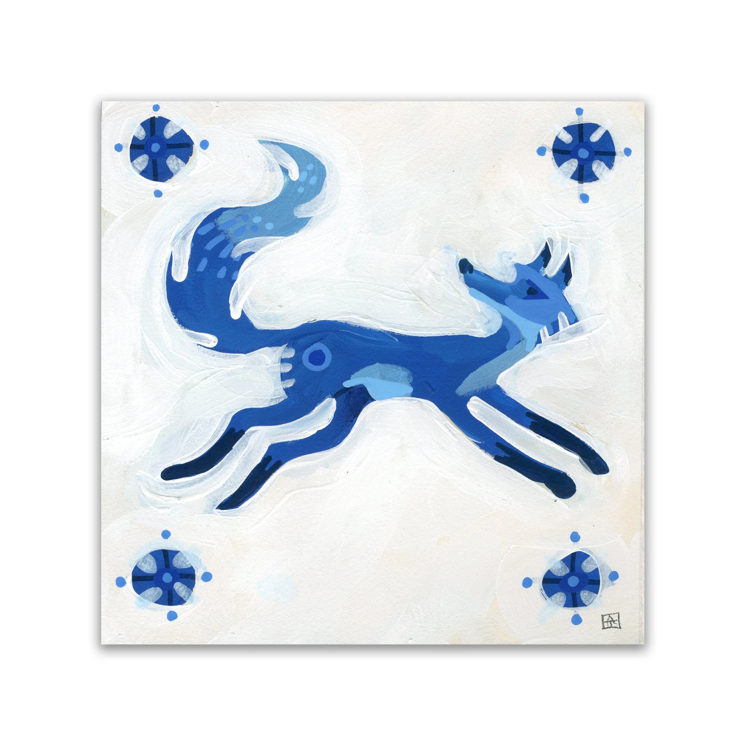 Adam Trest Azul | Fox Tile Print 3 Adam Trest Azul | Fox Tile Print