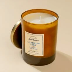 Gardiner Park Scented Candle - 11 oz Handcrafted Citrus & Cypress -Laurel Mercantile Store Gardiner Park 11 ounce candle 00005