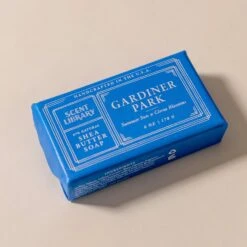 Citrus & Pine Scented Bar Soap - Gardiner Park 6oz Made in USA -Laurel Mercantile Store Gardiner Park Bar Soap 00001