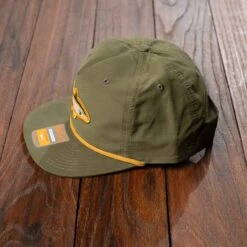 Green Trout Fishing Hat - Retro 5-Panel Snapback with Custom Patch 12 Green Trout Fishing Hat - Retro 5-Panel Snapback with Custom Patch -Laurel Mercantile Store Green Trout Cap 00004