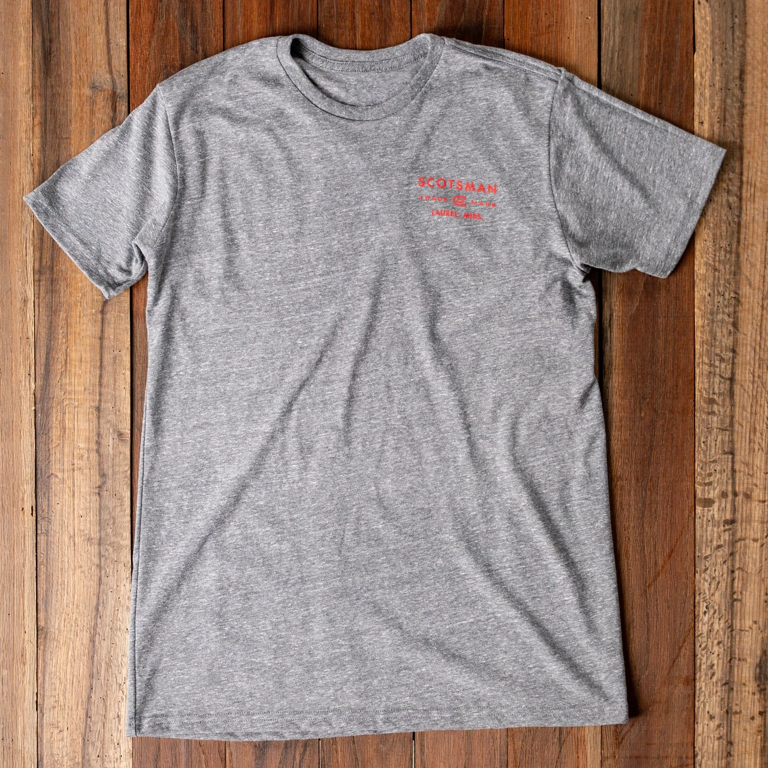 Scotsman Co. Classic Logo T-Shirt in Heathered Grey 4 Scotsman Co. Classic Logo T-Shirt in Heathered Grey - Image 2