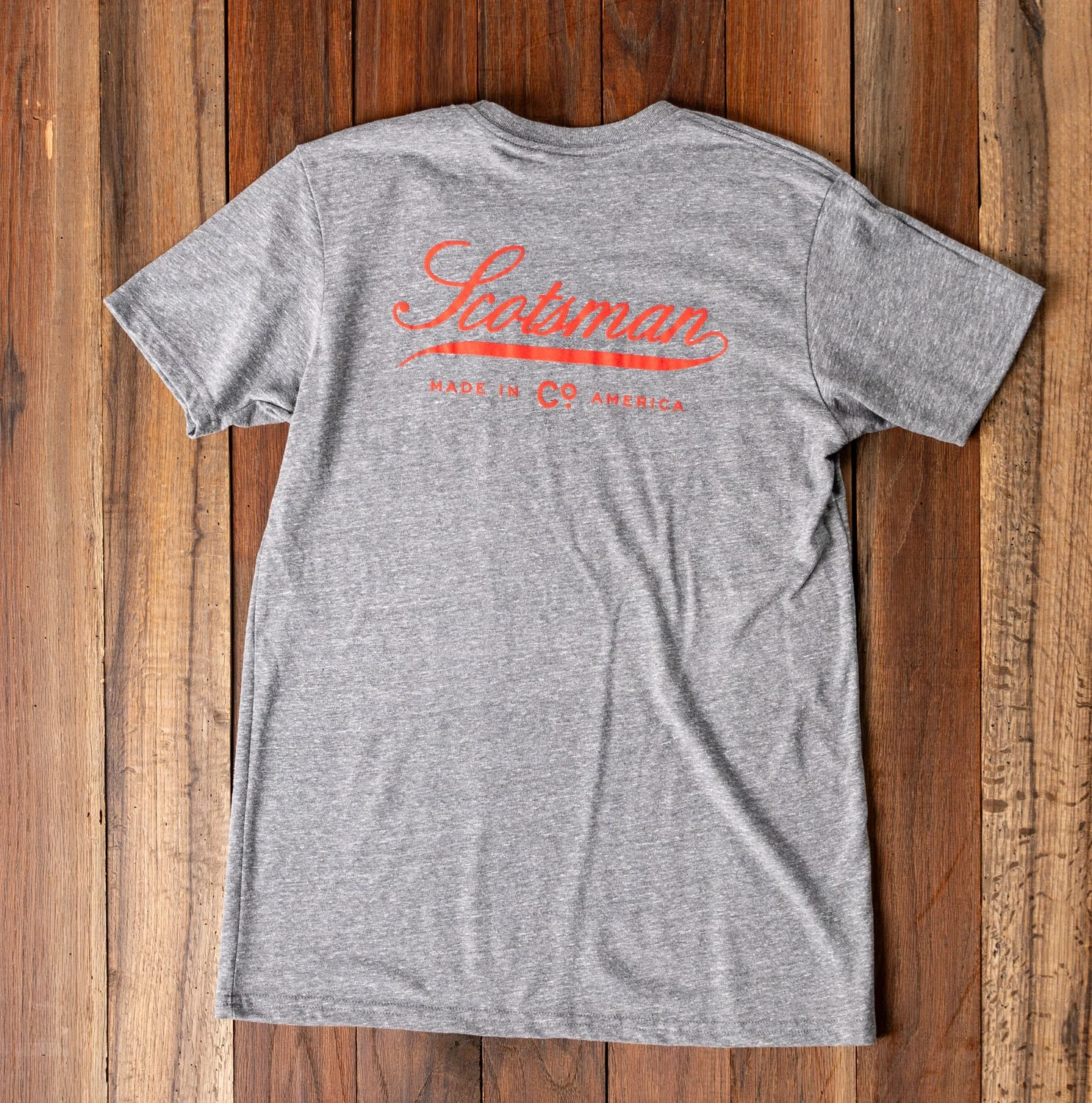 Scotsman Co. Classic Logo T-Shirt in Heathered Grey 3 Scotsman Co. Classic Logo T-Shirt in Heathered Grey