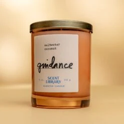 Saltwater & Coconut Scented Candle - Guidance Collection 11 oz -Laurel Mercantile Store Guidance 11 oz Candle 00002