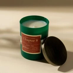 Heirloom Rooms Chapter 8 Office Candle: Amber Oak 11oz -Laurel Mercantile Store Heirloom Rooms Chapter 8 Office 11 ounce candle 00002