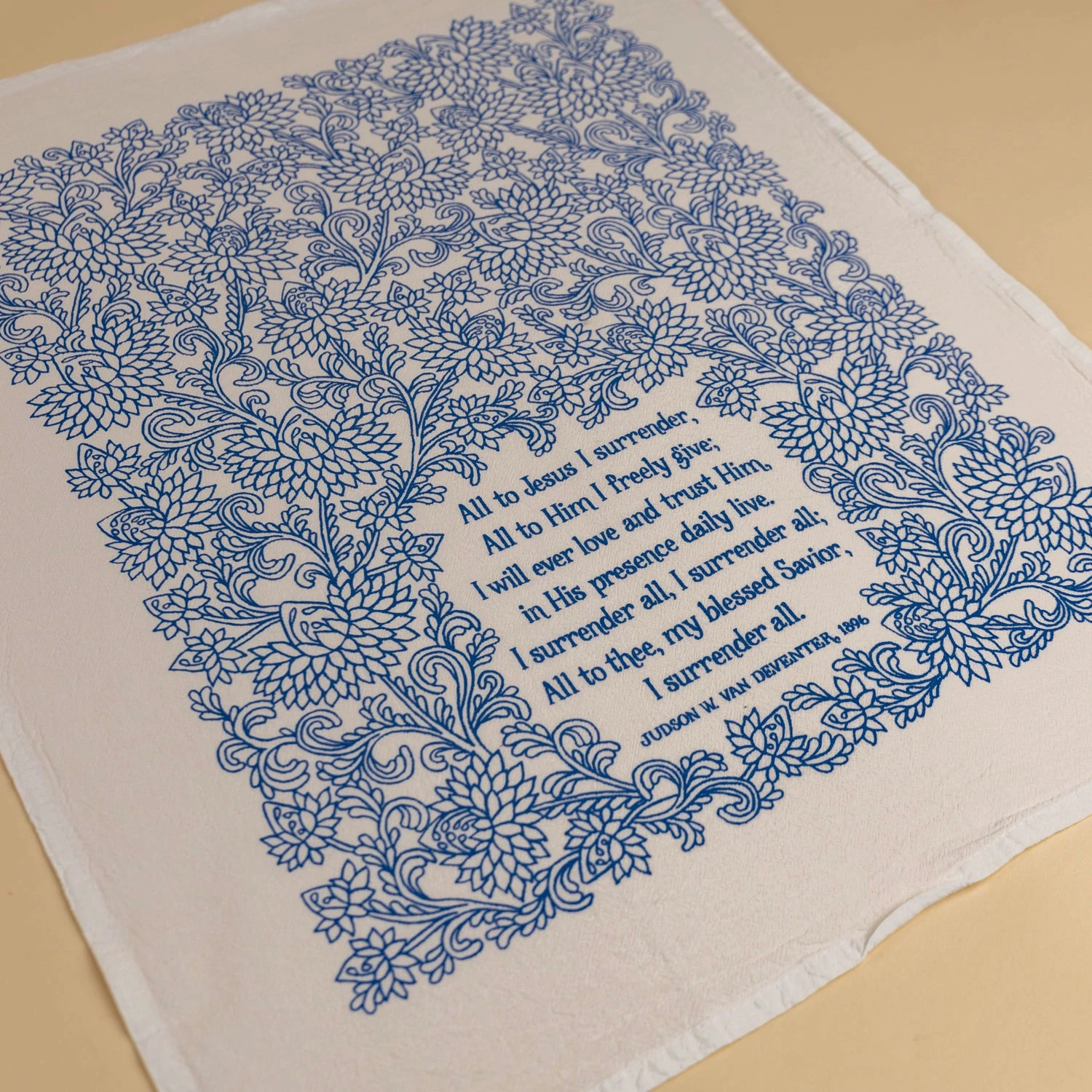 I Surrender All Hymn Tea Towel 5 I Surrender All Hymn Tea Towel - Image 3