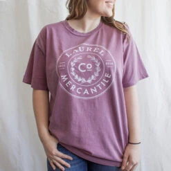 Laurel Mercantile Co. Berry Wreath Logo T-shirt