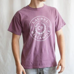 Laurel Mercantile Co. Berry Wreath Logo T-shirt -Laurel Mercantile Store IMG 8220