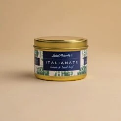 Italianate Lemon and Basil Scented Candle - 5 oz Handcrafted Jar