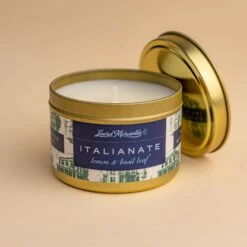 Italianate Lemon and Basil Scented Candle - 5 oz Handcrafted Jar 9 Italianate Lemon and Basil Scented Candle - 5 oz Handcrafted Jar -Laurel Mercantile Store Italianate 5 oz candle 00005