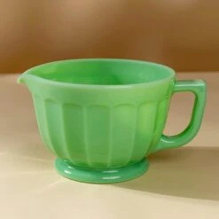 Jadeite Panel Batter Bowl