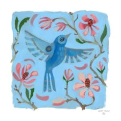 Adam Trest Songbird Symphony | Japanese Magnolia Bunting Print