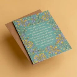 Hymn Greeting Card - Joyful, Joyful We Adore Thee Floral Stationery 7 Hymn Greeting Card - Joyful, Joyful We Adore Thee Floral Stationery -Laurel Mercantile Store Joyful Joyful We Adore Thee Hymn Greeting Card 00002