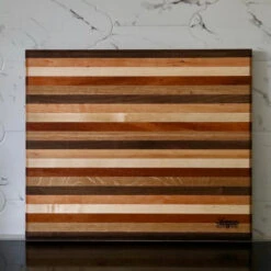 Striped Classic Butcher Block -Laurel Mercantile Store LARGEBOARD