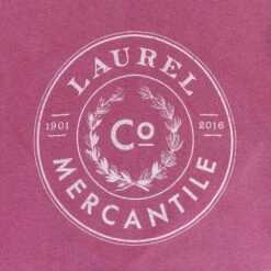 Laurel Mercantile Co. Berry Wreath Logo T-shirt -Laurel Mercantile Store LMCOPurpleTshirt00007