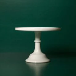 Milk Glass Cake Stand 9 Milk Glass Cake Stand -Laurel Mercantile Store LargeWhite