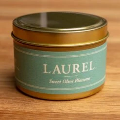 Laurel Sweet Olive Blossom Signature Scent Candle - 5 oz. 9 Laurel Sweet Olive Blossom Signature Scent Candle - 5 oz. -Laurel Mercantile Store Laurel 5 ounce candle 00005