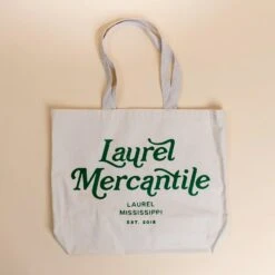 Laurel Mercantile Green Cotton Canvas Tote Bag 9 Laurel Mercantile Green Cotton Canvas Tote Bag -Laurel Mercantile Store Laurel Mercantile Green Tote 00001