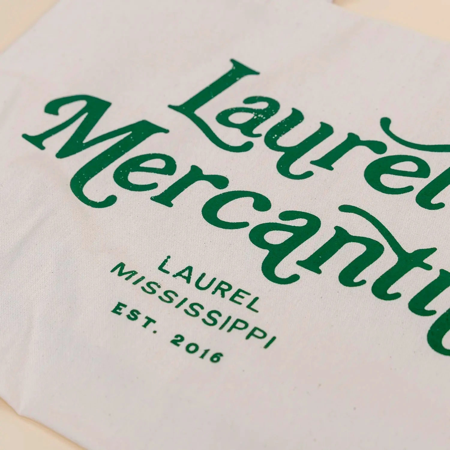 Laurel Mercantile Green Cotton Canvas Tote Bag 7 Laurel Mercantile Green Cotton Canvas Tote Bag - Image 5