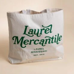 Laurel Mercantile Green Cotton Canvas Tote Bag 10 Laurel Mercantile Green Cotton Canvas Tote Bag -Laurel Mercantile Store Laurel Mercantile Green Tote 00006