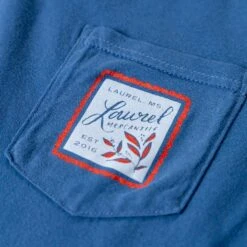 Laurel Mercantile Laurel Stamp Long Sleeve T-Shirt -Laurel Mercantile Store Laurel Stamp Long Sleeve Tshirt 00003