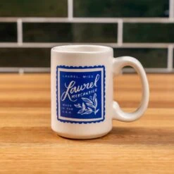 Scotsman Laurel Stamp Mug - 15 oz Ceramic Coffee Cup
