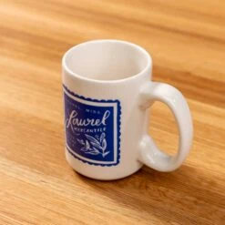Scotsman Laurel Stamp Mug - 15 oz Ceramic Coffee Cup -Laurel Mercantile Store Laurel Stamp Mug 00004