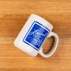 Scotsman Laurel Stamp Mug - 15 oz Ceramic Coffee Cup -Laurel Mercantile Store Laurel Stamp Mug 00005