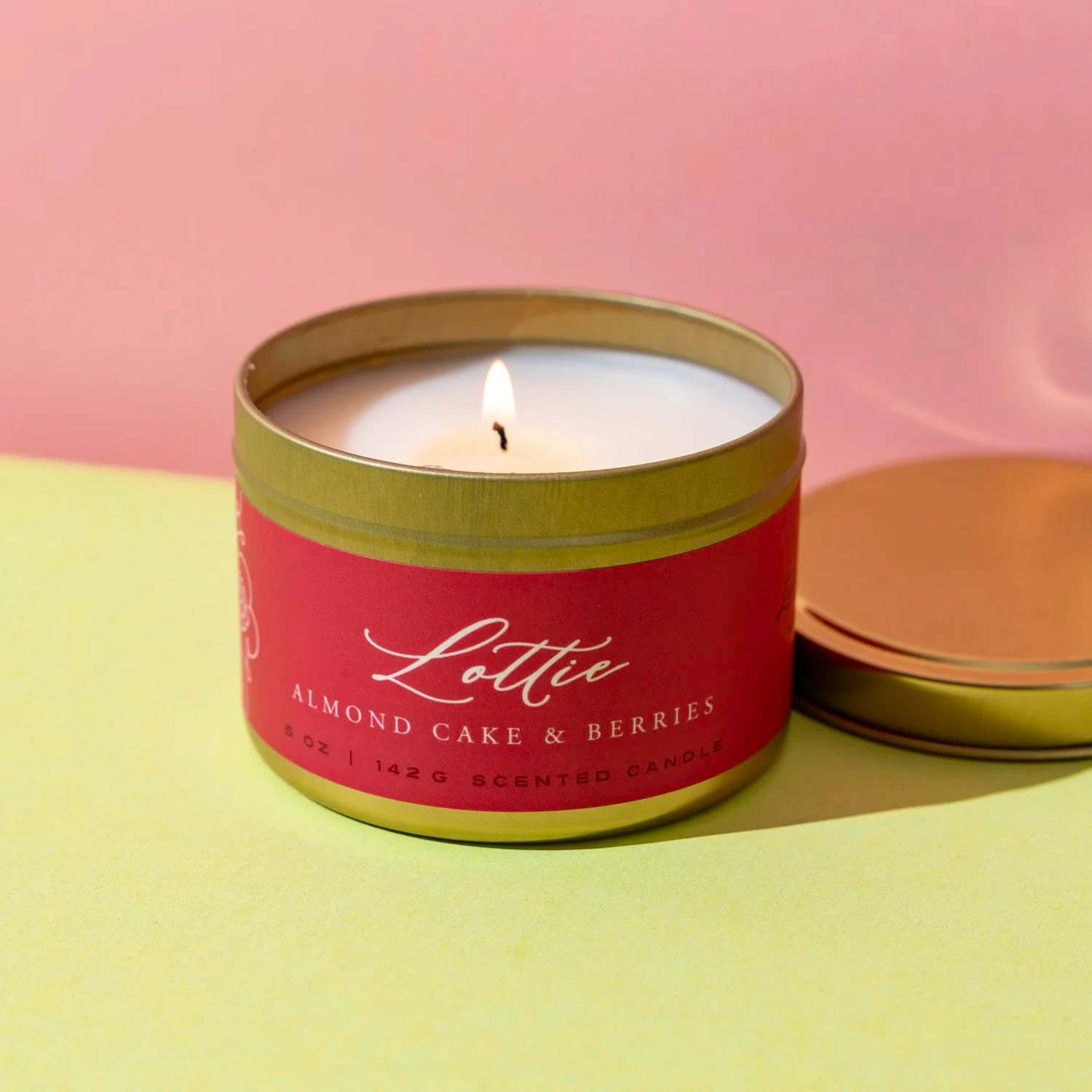 Lottie 5 oz. Almond Cake and Berries Scented Candle 5 Lottie 5 oz. Almond Cake and Berries Scented Candle - Image 3