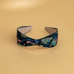 Mallorie's Paisley Floral Headband: Premium Wide Fabric Hair Accessory -Laurel Mercantile Store Mallories Paisley Floral Headband Paissley Black 00001
