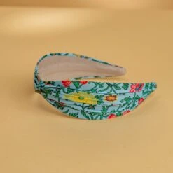 Mallorie's Paisley Floral Headband: Premium Wide Fabric Hair Accessory -Laurel Mercantile Store Mallories Paisley Floral Headband Paissley Blue 00003