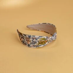 Mallorie's Paisley Floral Headband: Premium Wide Fabric Hair Accessory -Laurel Mercantile Store Mallories Paisley Floral Headband Paissley Ivory 00002