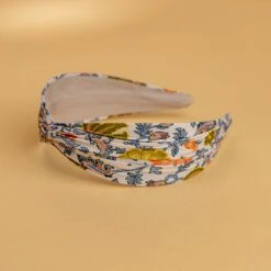 Mallorie's Paisley Floral Headband: Premium Wide Fabric Hair Accessory -Laurel Mercantile Store Mallories Paisley Floral Headband Paissley Ivory 00003