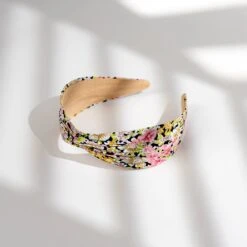 Mallorie's Pastel Floral Wide Headband - Comfortable Non-Slip Fit 17 Mallorie's Pastel Floral Wide Headband - Comfortable Non-Slip Fit -Laurel Mercantile Store Mallories Pastel Floral Headband Navy 00003