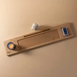 Maple Wood Bath Caddy - Luxury Handcrafted Bathtub Tray Organizer -Laurel Mercantile Store Maple Bath Caddy 00001