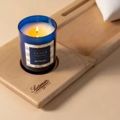 Maple Wood Bath Caddy - Luxury Handcrafted Bathtub Tray Organizer -Laurel Mercantile Store Maple Bath Caddy 00012