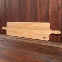 Handcrafted Maple Bread Board - Premium American Hardwood Serving Tray 28 Handcrafted Maple Bread Board - Premium American Hardwood Serving Tray -Laurel Mercantile Store Maple Bread Board Large 00008