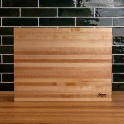 Maple Butcher Block -Laurel Mercantile Store Maple Eased Edge Butcher Block Large 00006