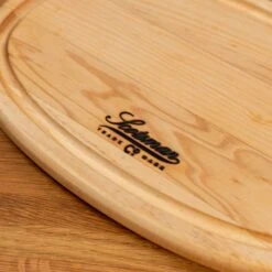Scotsman Maple Oval Serving Board with Juice Groove -Laurel Mercantile Store Maple Oval Serving Board with Juice Groove 00006