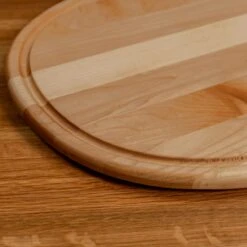 Scotsman Maple Oval Serving Board with Juice Groove -Laurel Mercantile Store Maple Oval Serving Board with Juice Groove 00021