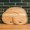 Scotsman Maple Oval Serving Board with Juice Groove -Laurel Mercantile Store Maple Oval Serving Board with Juice Groove 00025