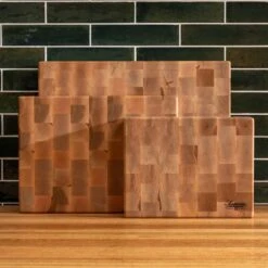 Scotsman Maple End Grain Rectangle Butcher Block - Handcrafted in USA