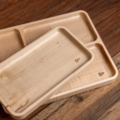Scotsman Handcrafted Maple Wooden Valet Tray -Laurel Mercantile Store Maple Valets 00006