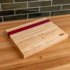 Premium Maple and Purple Heart Hardwood Butcher Block - 12" x 16" 11 Premium Maple and Purple Heart Hardwood Butcher Block - 12" x 16" -Laurel Mercantile Store Maple and Puple Heart Butcher Block 00002