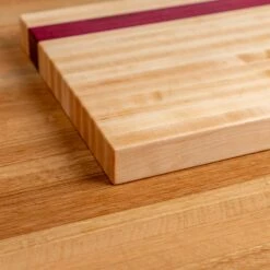Premium Maple and Purple Heart Hardwood Butcher Block - 12" x 16" 12 Premium Maple and Purple Heart Hardwood Butcher Block - 12" x 16" -Laurel Mercantile Store Maple and Puple Heart Butcher Block 00003