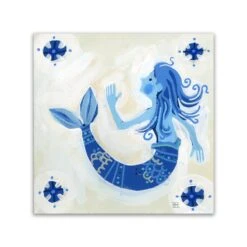 Adam Trest Azul | Mermaid Tile Print
