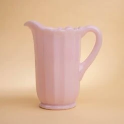 Crown Tuscan Panel Glass Pitcher