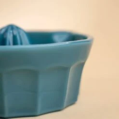 Georgia Blue Juice Reamer 13 Georgia Blue Juice Reamer -Laurel Mercantile Store Mosser Glassware Georgia Blue Collection 00034