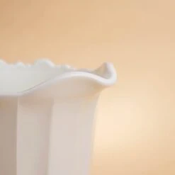 Milk Glass Panel Glass Pitcher -Laurel Mercantile Store Mosser Milk Glass Panel Pitcher 00003