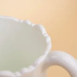 Milk Glass Panel Glass Pitcher -Laurel Mercantile Store Mosser Milk Glass Panel Pitcher 00006